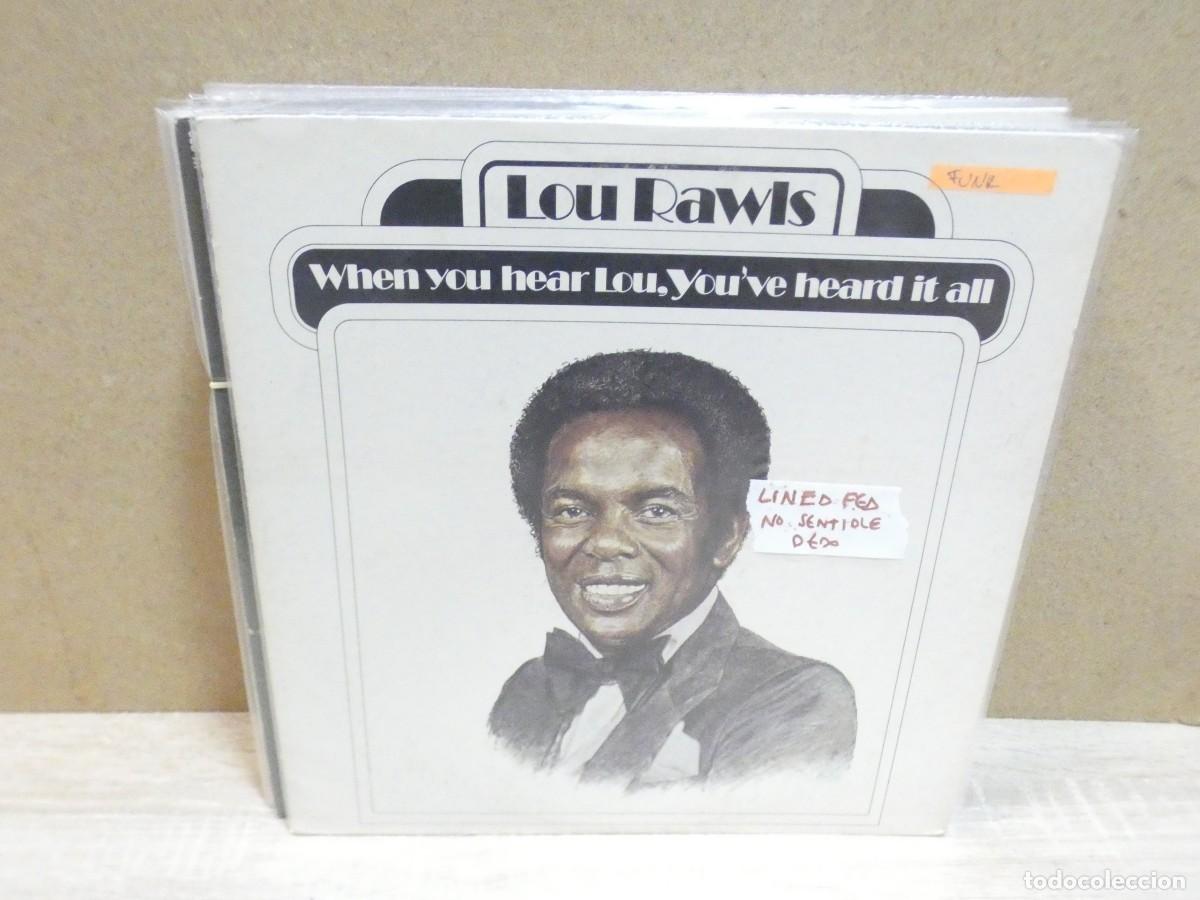 Discos de vinilo: ARKANSAS1980 BOXX801 VINILO MUY USADO AUN REPRODUCIBLE LOU RAWLS LINEA FEA NO SENTIBLE DEDO