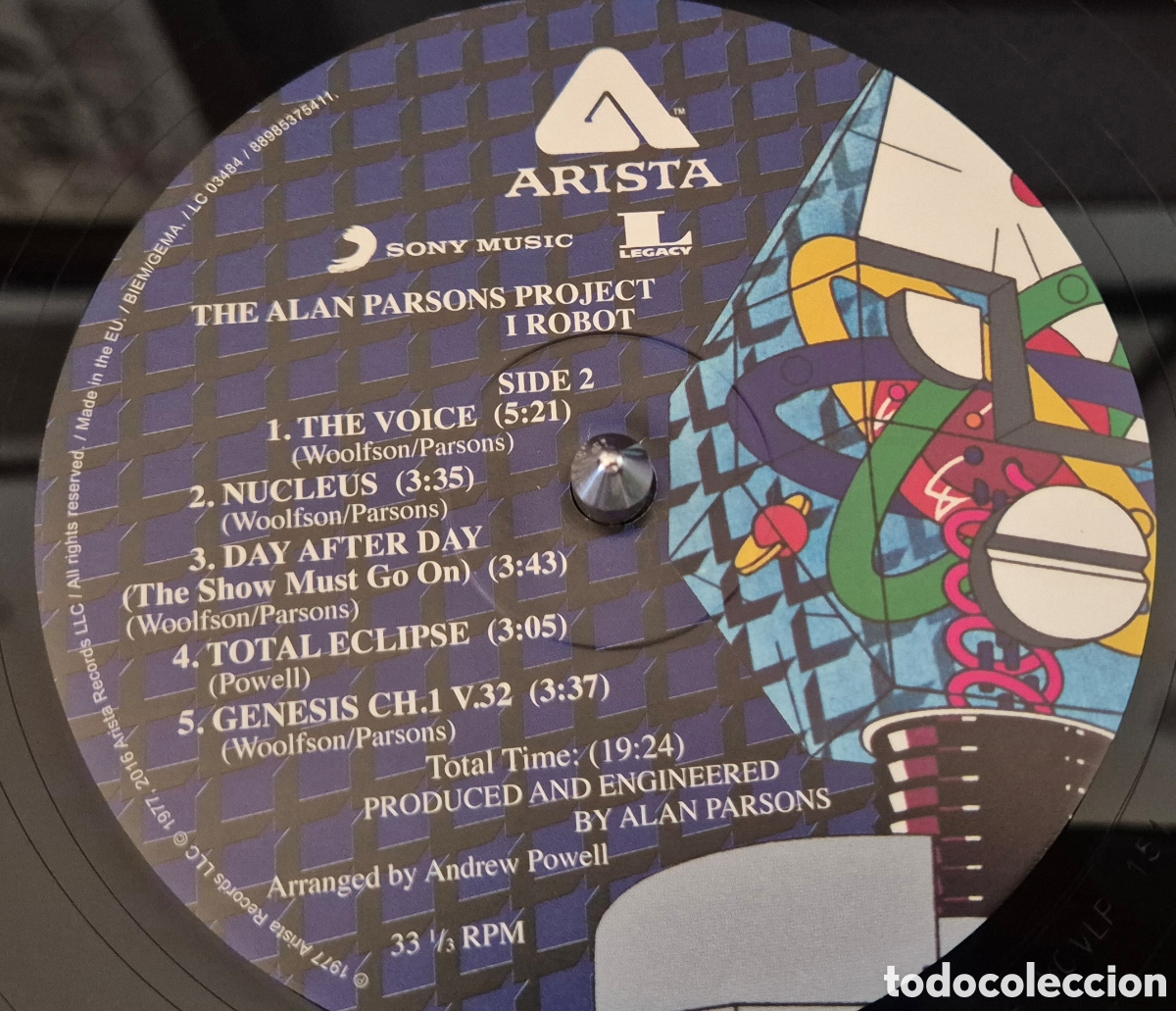 Discos de vinilo: Alan Parsons Project &ndash; I Robot LP Nueva edic. 2017 - Foto 10