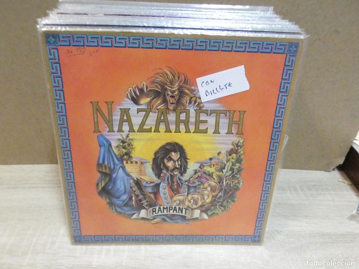 Discos de vinilo: ARKANSAS1980 PACC806 VINILO LEVE USO AUN CORRECTO NAZARETH RAMPANT CON BILLETE