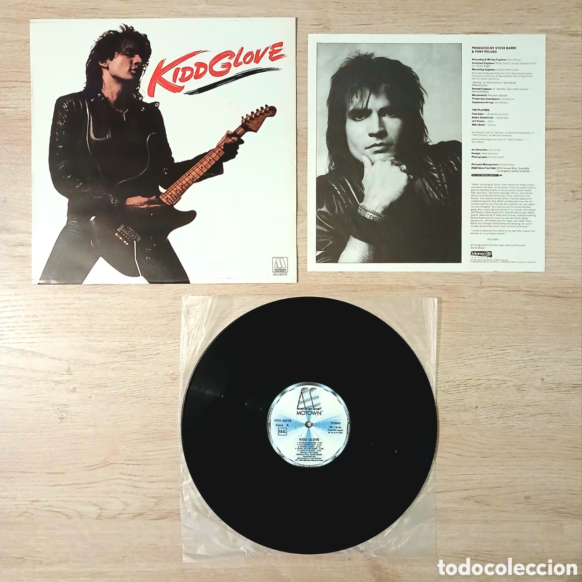 Discos de vinilo: Disco de vinilo Kidd Glove (Motown &ndash; SPL1-60128, 1984)