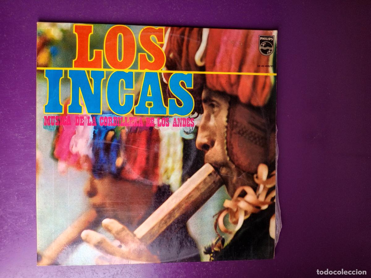 Discos de vinilo: Los Incas Musica De La Cordillera De Los Andes - DOBLE LP PHILIPS 1970 - FOLK TRADICIONAL -