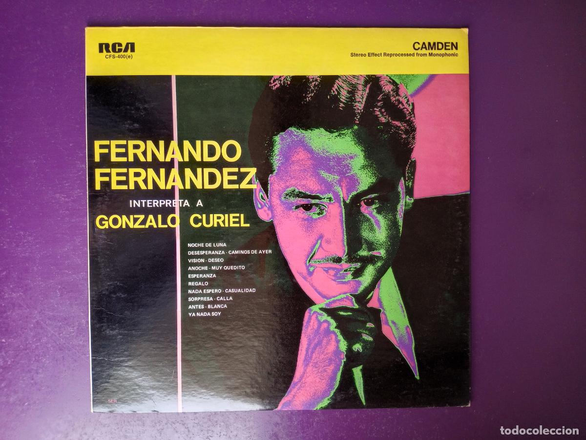 Discos de vinilo: Fernando Fernandez Interpreta A Gonzalo Curiel - LP RCA 1970 - MEXICO, MELODICA, CINE