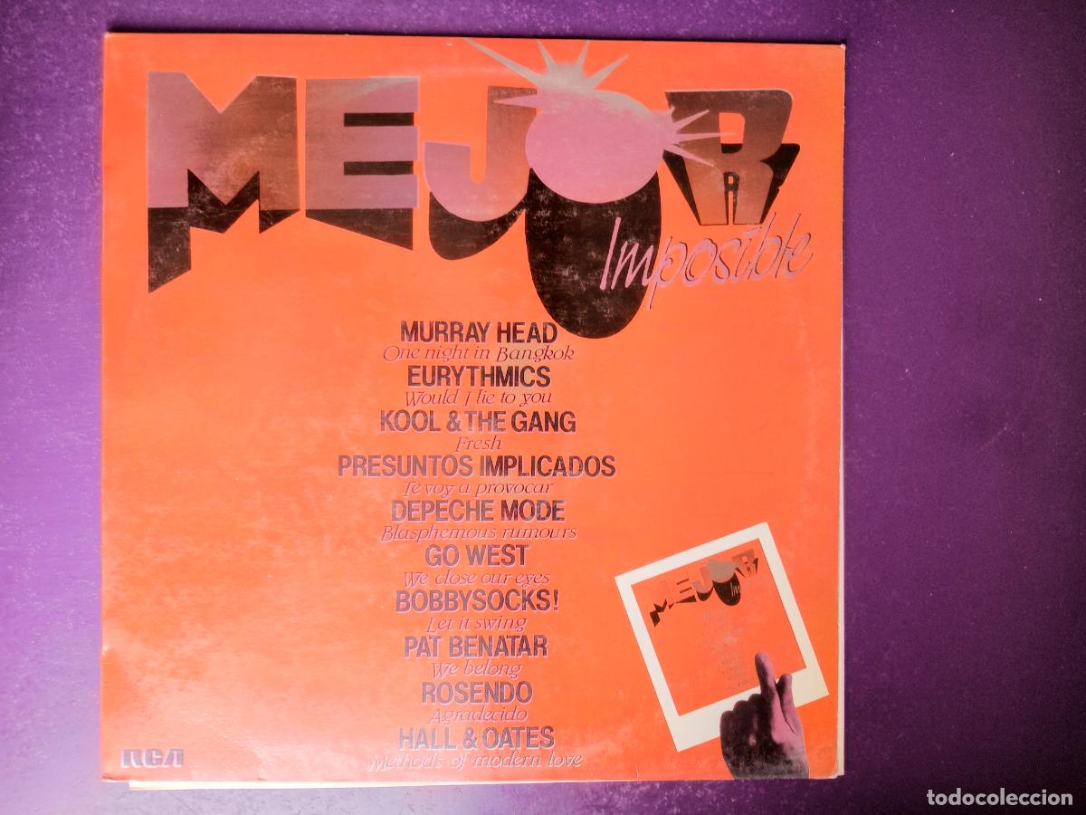 Discos de vinilo: Mejor Imposible - LP RCA 1984 PROMO - DEPECHE MODE, ROSENDO, EURYTHMICS, PAT BENATAR , ETC