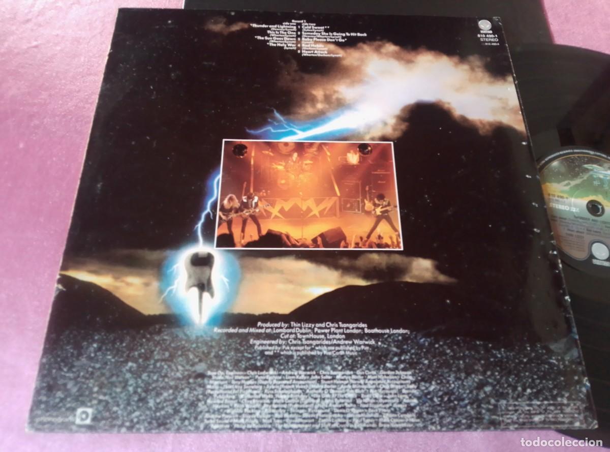 Discos de vinilo: THIN LIZZY THUNDER AND LIGHTNING 1983 LP L3 2 43 - Foto 2