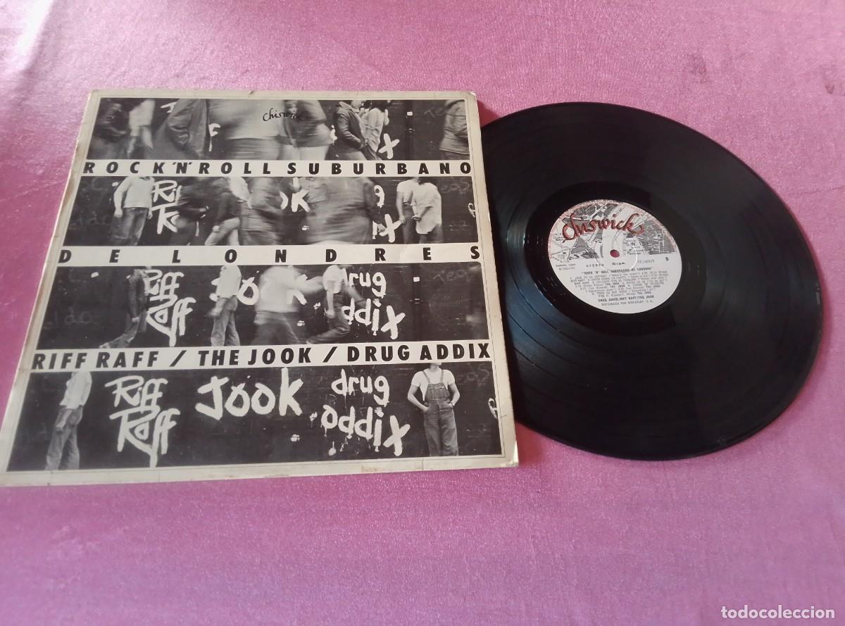 Discos de vinilo: ROCKNROLL SUBURBANO DE LONDRES RIFF RAFF,THE JOOK,DRUG ADDIX 1978 LP L3 2 43