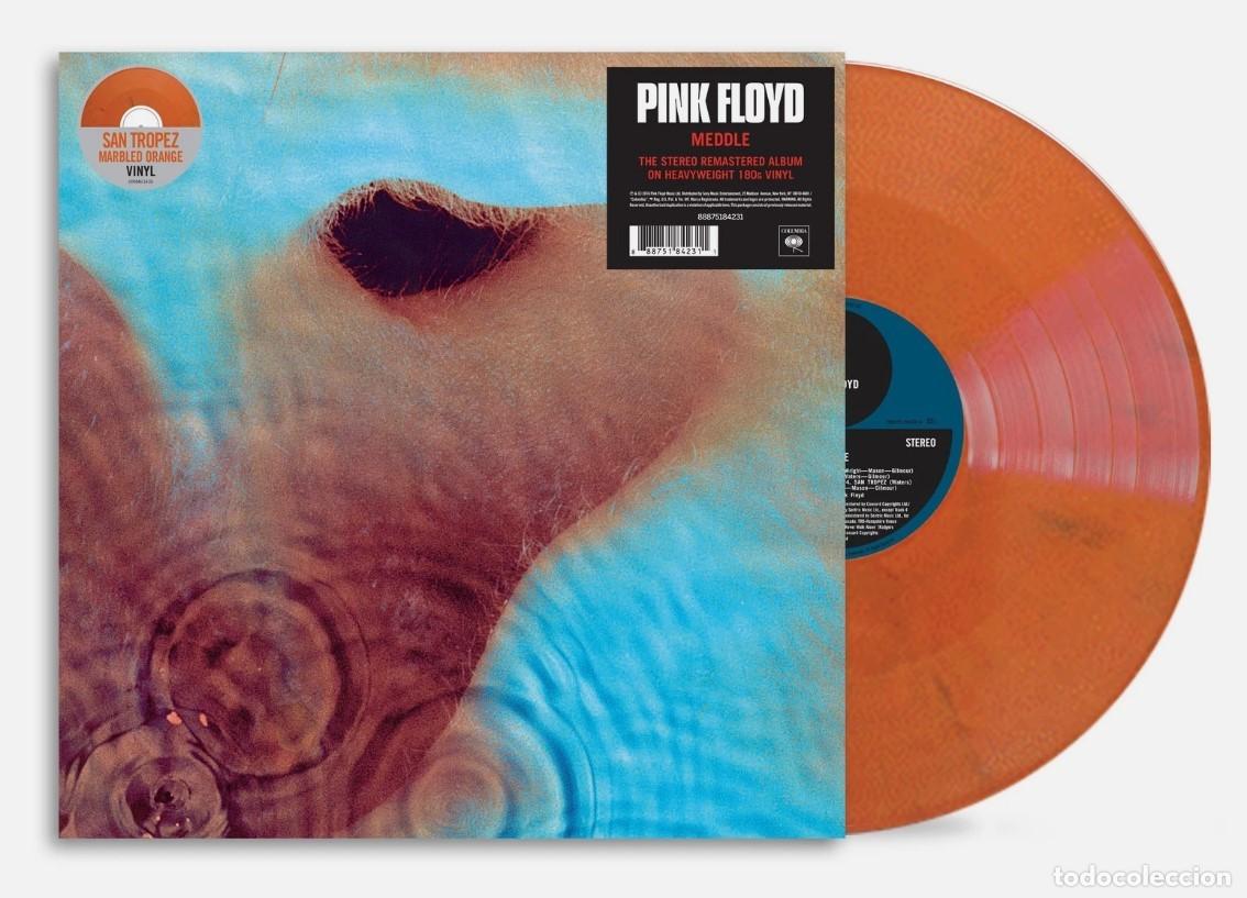 Discos de vinilo: Pink Floyd &ndash; Meddle | 55th Anniversary Limited Edition 180g &ldquo;San Tropez&rdquo; Orange Marbled Vinyl