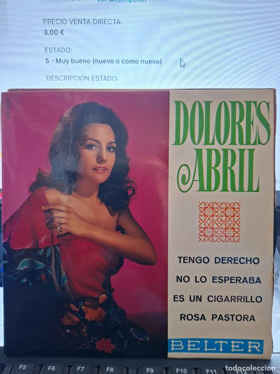 Discos de vinilo: DOLORES ABRIL - TENGO DERECHO - EP DE VINILO