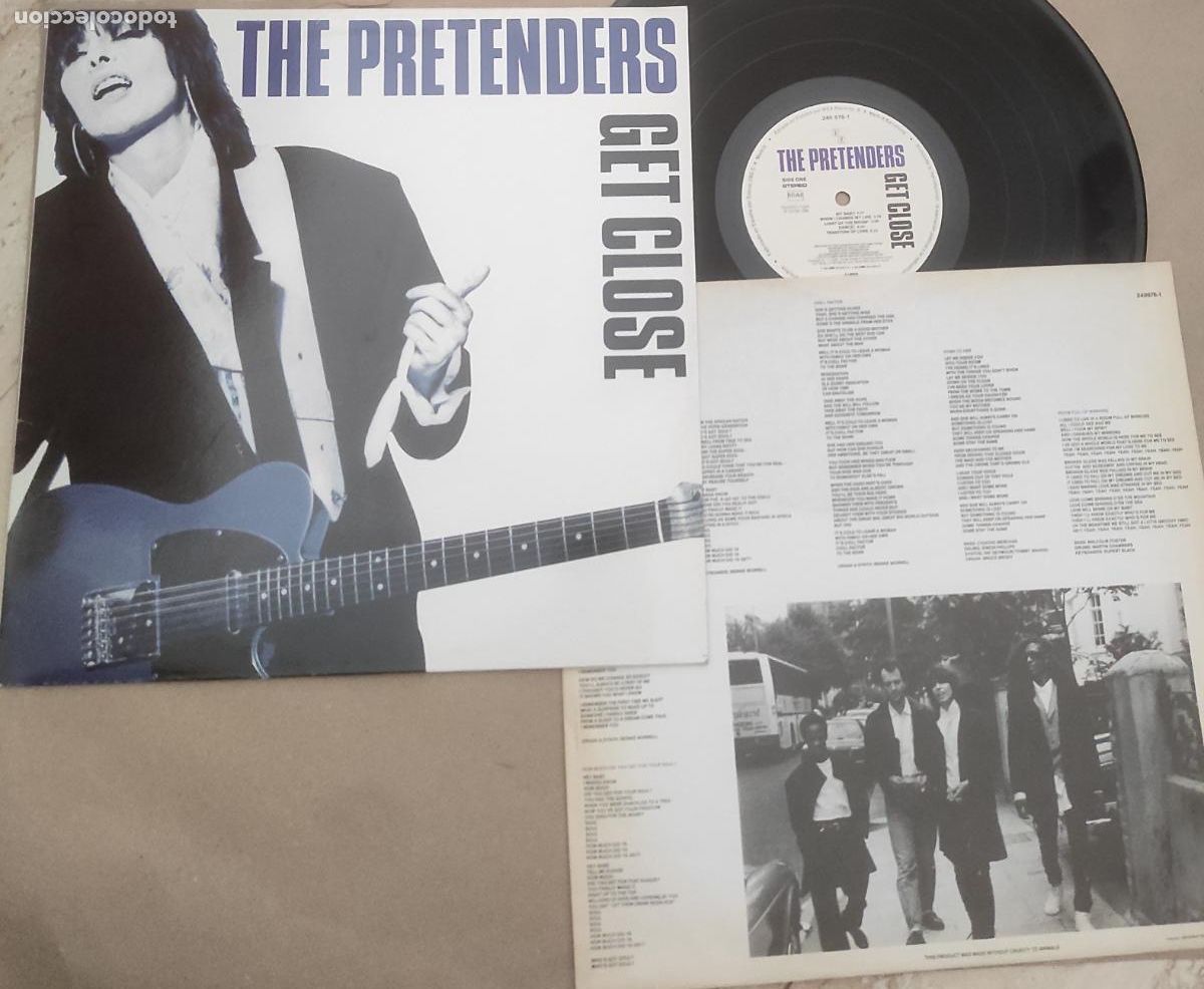 Discos de vinilo: THE PRETENDERS (LP) GET CLOSE ESPA&Ntilde;A-1986 &ndash; ENCARTE CON LETRAS-EXCELENTE COMO NUEVO