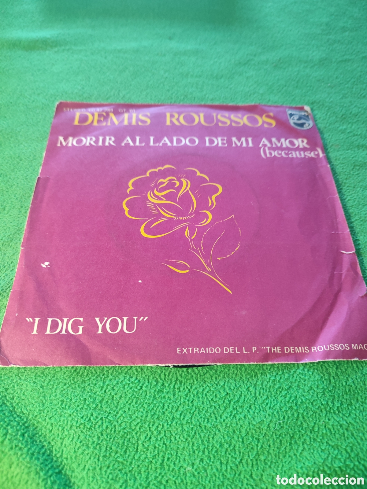 Discos de vinilo: Demis Roussos - Morir al lado de mi amor