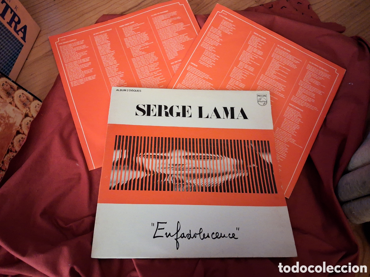Discos de vinilo: Serge Lama &ndash;doble lp Enfadolescence 2 X LP