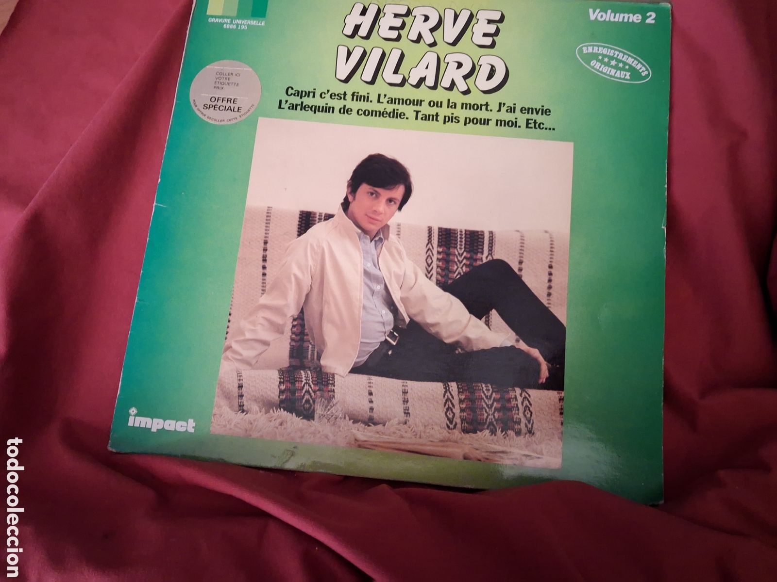 Discos de vinilo: Herve Vilard lp volume 2 ver fotos canciones
