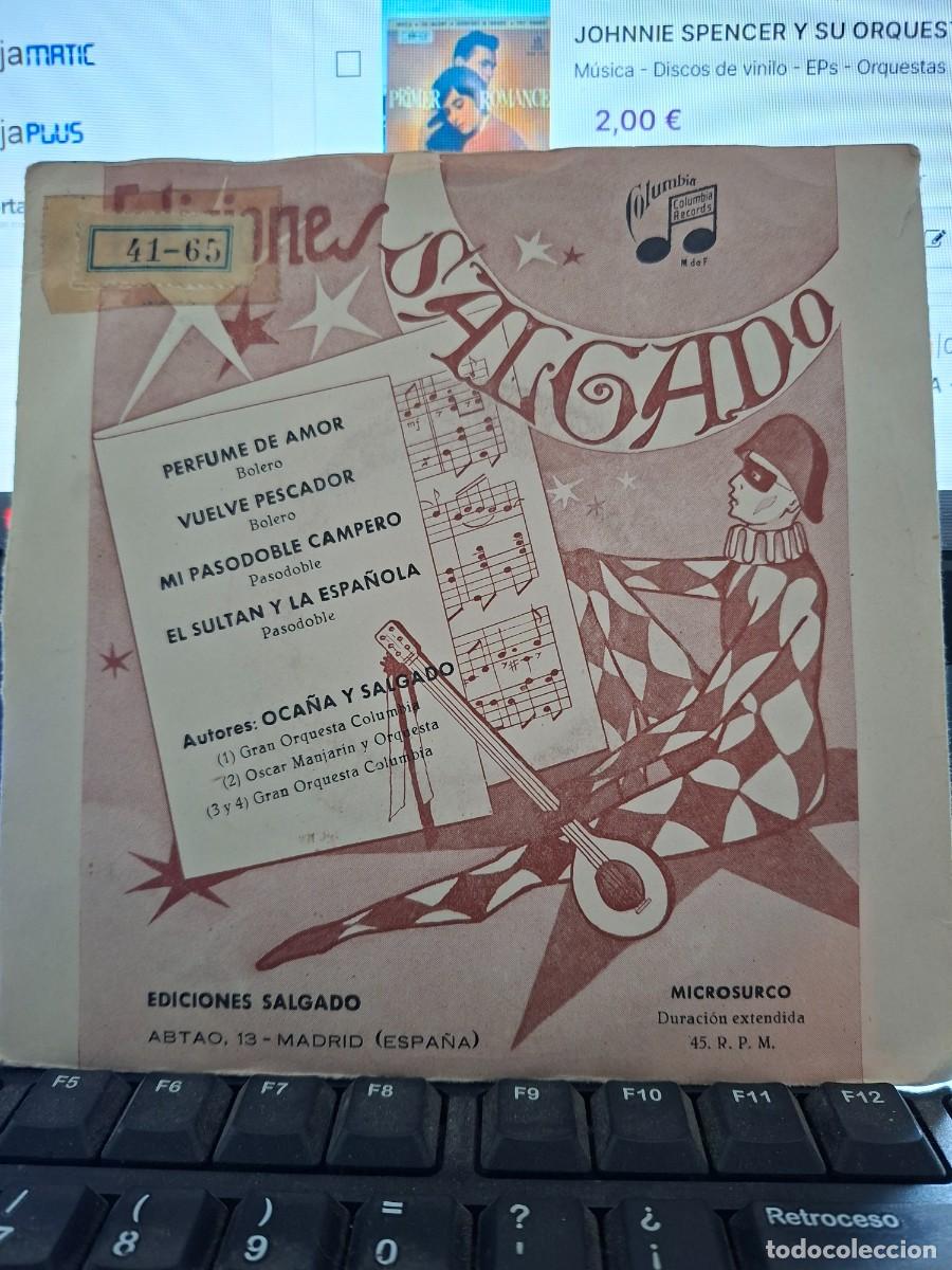 Discos de vinilo: MAESTRO CISNEROS Y SU ORQUESTA COLUMBIA -PERFUME DE AMOR - EP DE VINILO