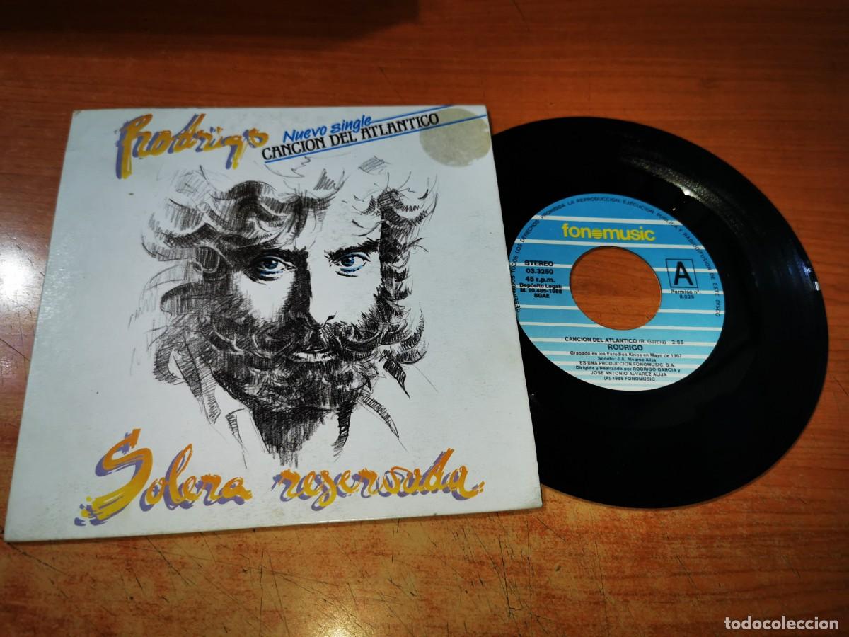 Discos de vinilo: RODRIGO Cancion del atlantico / Cuarto menguante RODRIGO GARCIA SINGLE VINILO 1988 CONTIENE 2 TEMAS