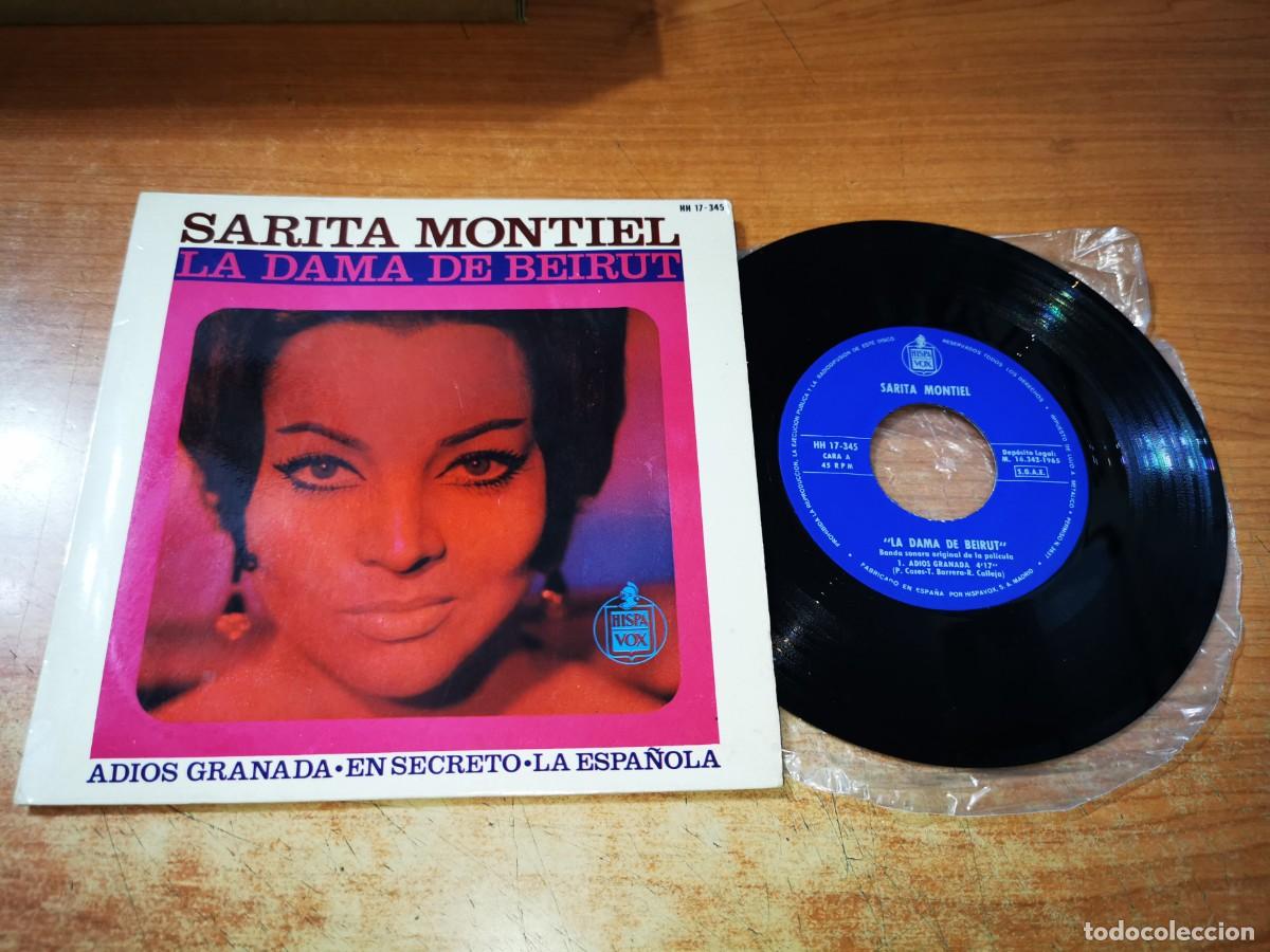 Discos de vinilo: SARITA MONTIEL Adios granada BANDA SONORA LA DAMA DE BEIRUT EP VINILO 1965 CONTIENE 3 TEMAS