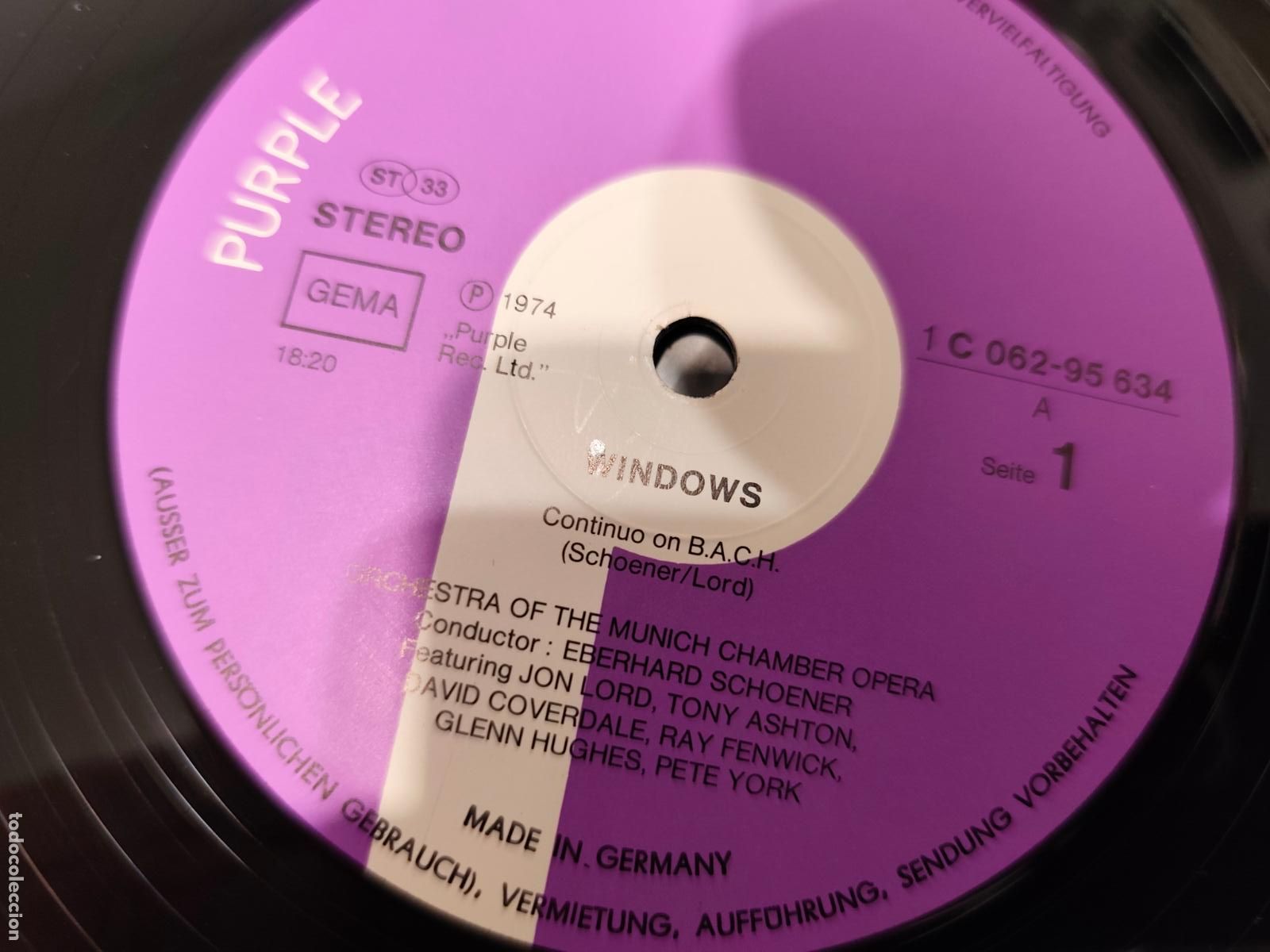 Discos de vinilo: Jon Lord &ndash; Windows- (1974) LP disco vinilo - Foto 2