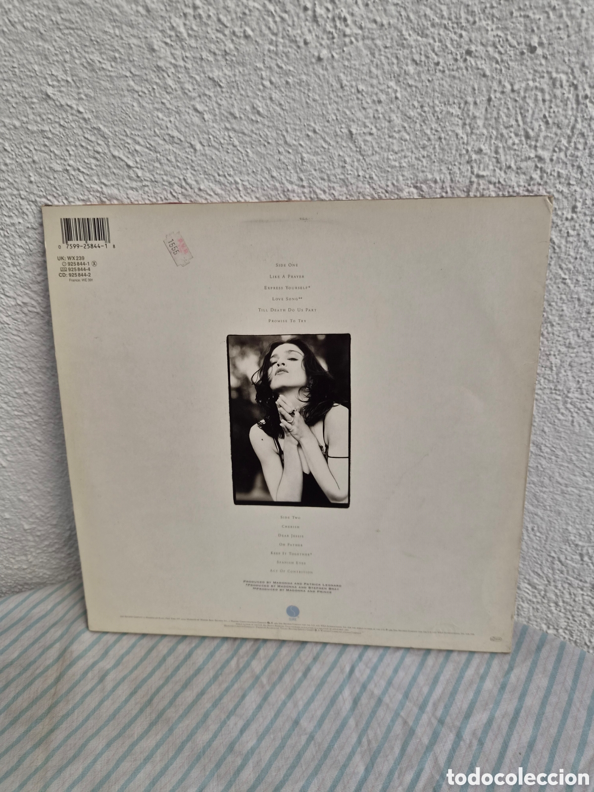 Discos de vinilo: ANTIGUO LP MADONNA LIKE A PRAYER ORIGINAL - Foto 2