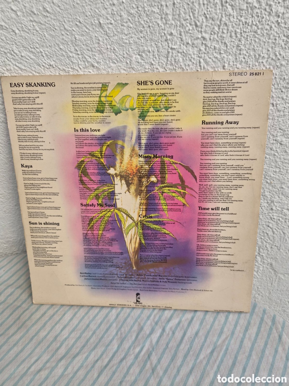Discos de vinilo: ANTIGUO LP BOB MARLEY KAYA ORIGINAL - Foto 2