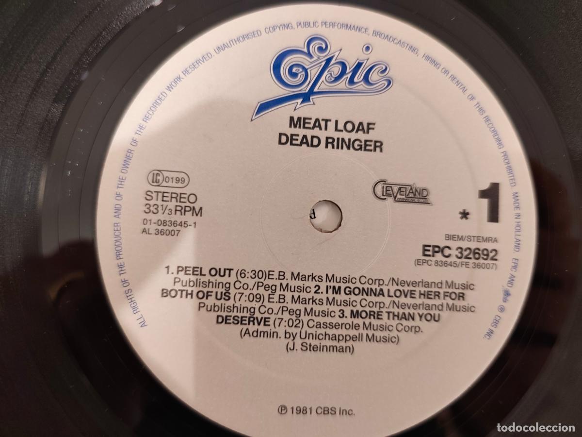 Discos de vinilo: Meat Loaf &lrm;&ndash; Dead Ringer- (1985) LP disco vinilo - Foto 3