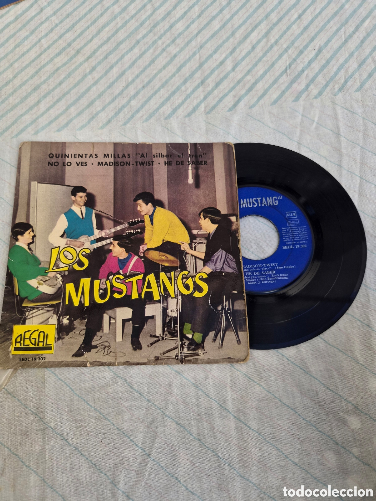 Discos de vinilo: ANTIGUO EP LOS MUSTANGS ORIGINAL Y EL PRIMERO QUE SACARON
