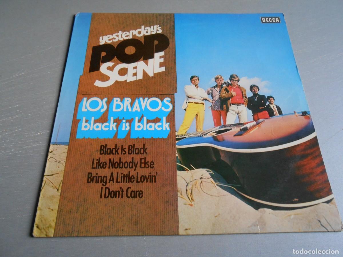 Discos de vinilo: BRAVOS, LOS - BLACK IS BLACK -, LP, BLACK IS BLACK + 11, A&Ntilde;O 1974, DECCA, ND 870 MADE IN GERMANY
