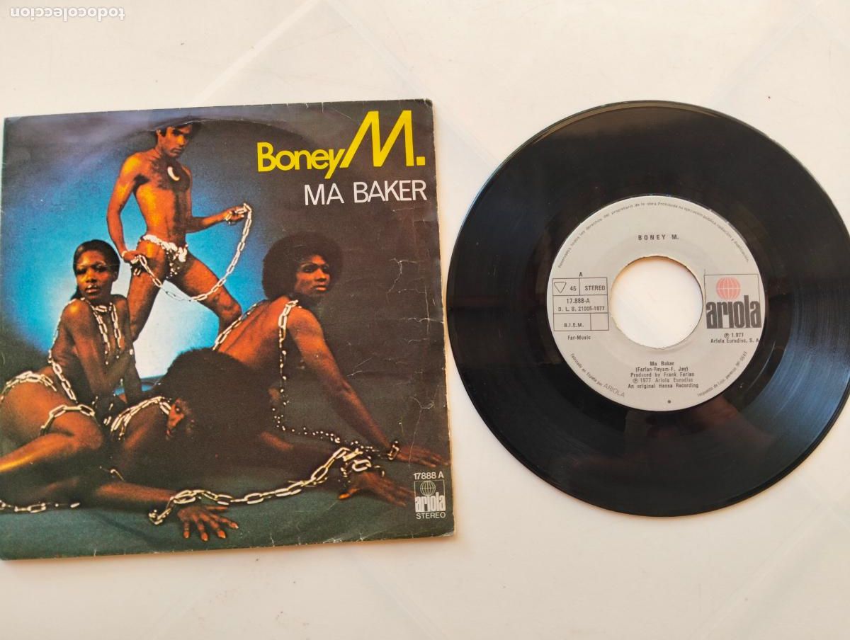 Discos de vinilo: BONEY M, MA BAKER, EDITA ARIOLA, A&Ntilde;O 1977