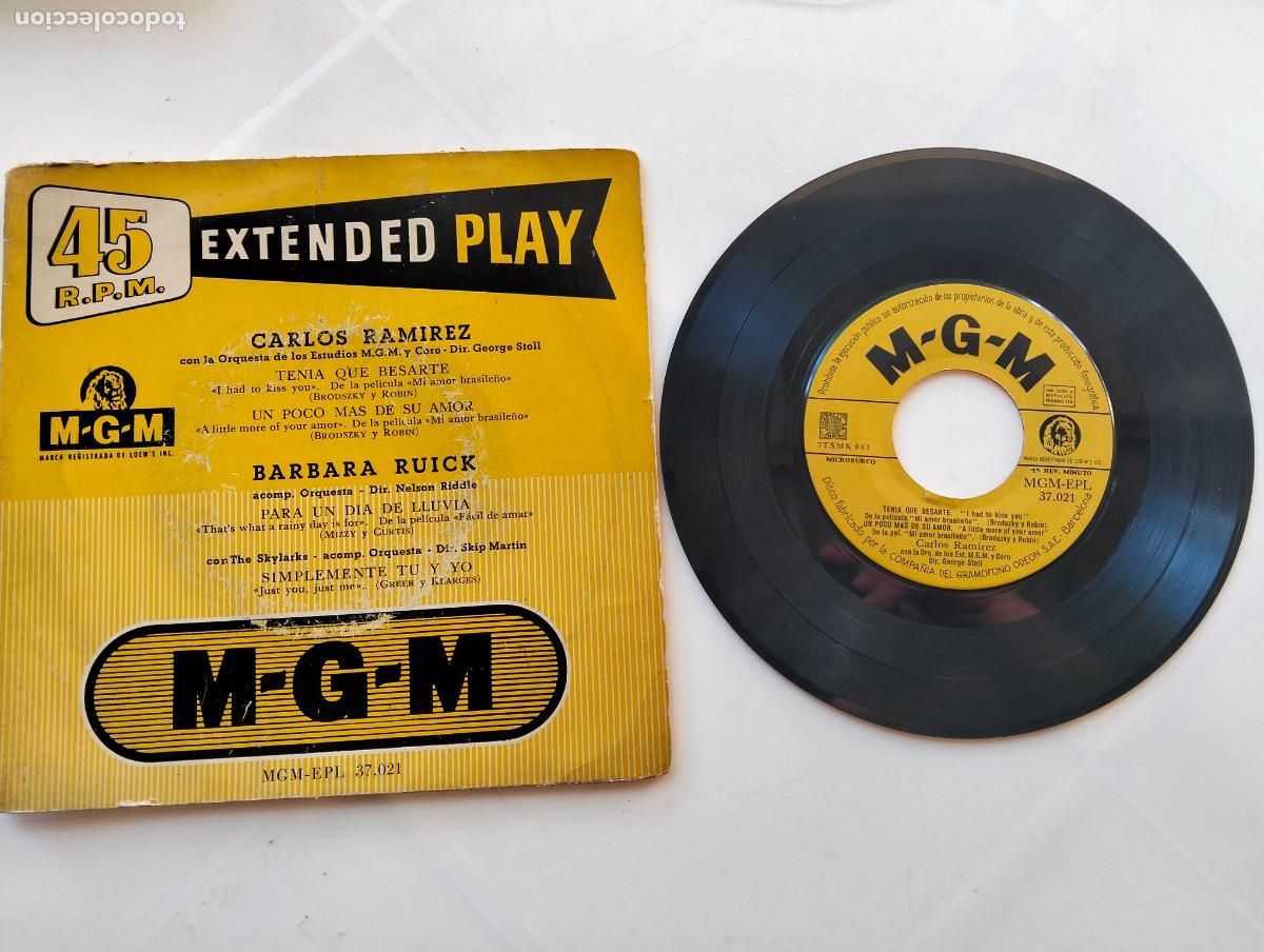 Discos de vinilo: CARLOS RAMIREZ Y BARBARA RUICK, EDITA M-G-M