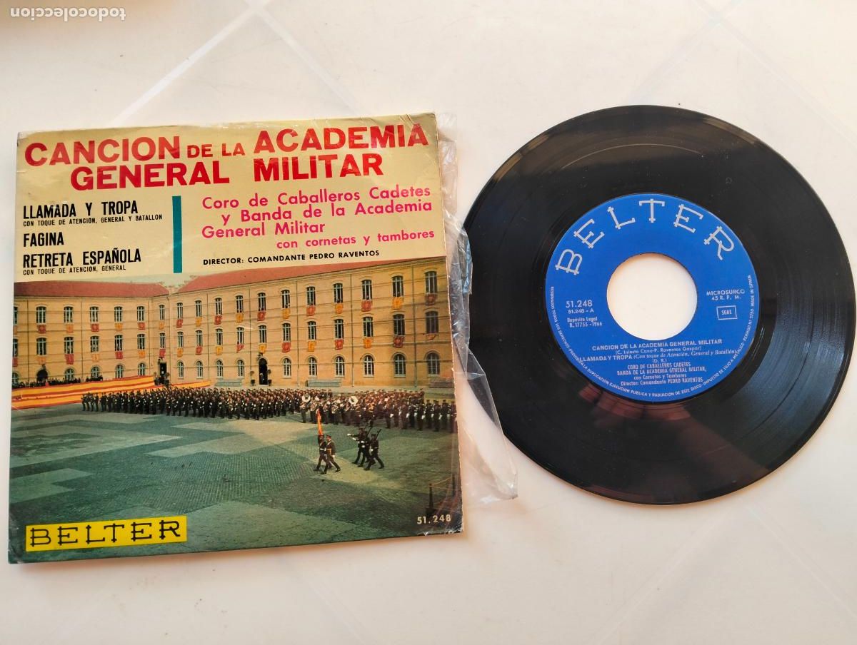 Discos de vinilo: CANCION DE LA ACADEMIA GENERAL MILITAR, EDITA BELTER