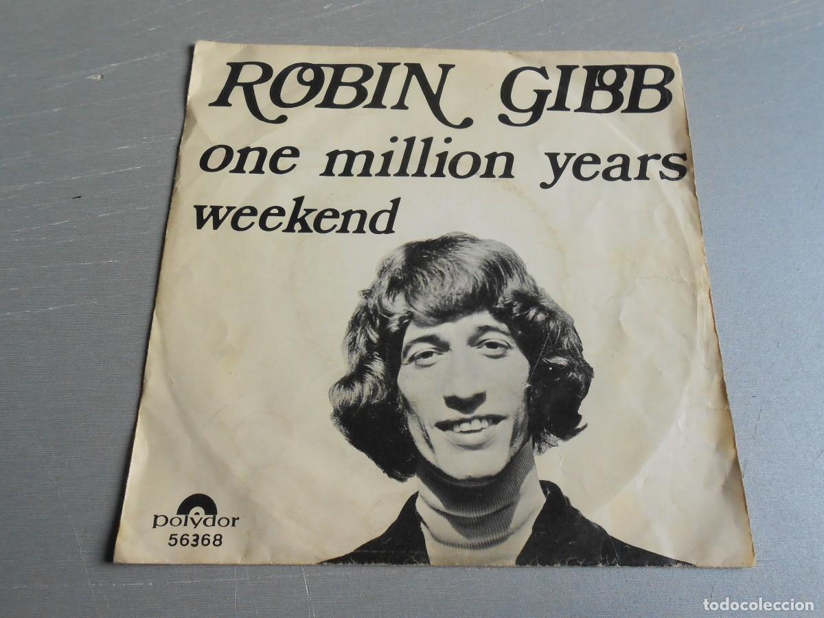 Discos de vinilo: ROBIN GIBB, SG, ONE MILLION YEARS + 1, A&Ntilde;O 1969, POLYDOR 56 368 MADE IN HOLLAND