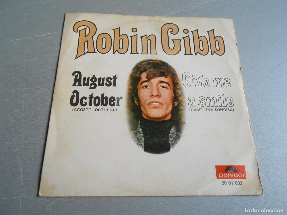 Discos de vinilo: ROBIN GIBB, SG, AUGUST OCTOBER + 1, A&Ntilde;O 1970, POLYDOR 20 01 003