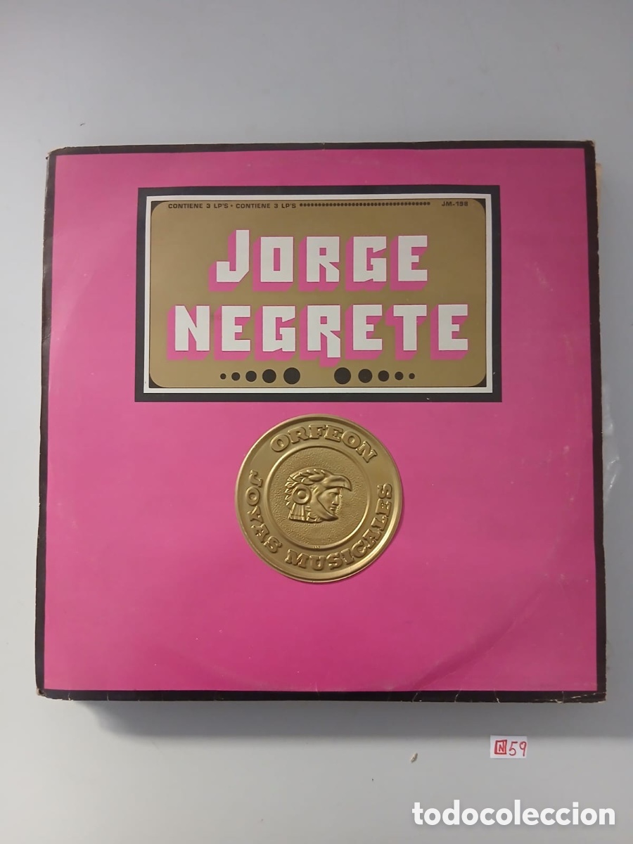 Discos de vinilo: Disco de vinilo Jorge negrete