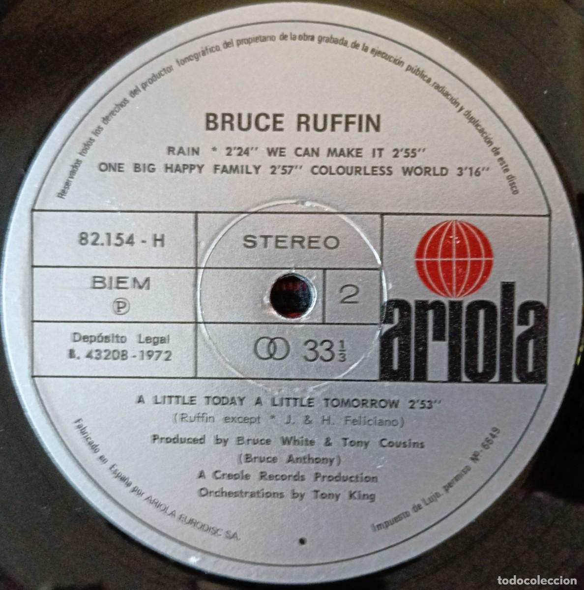 Discos de vinilo: BRUCE RUFFIN ** Bruce Ruffin ** VINILO LP 1972 - Foto 5