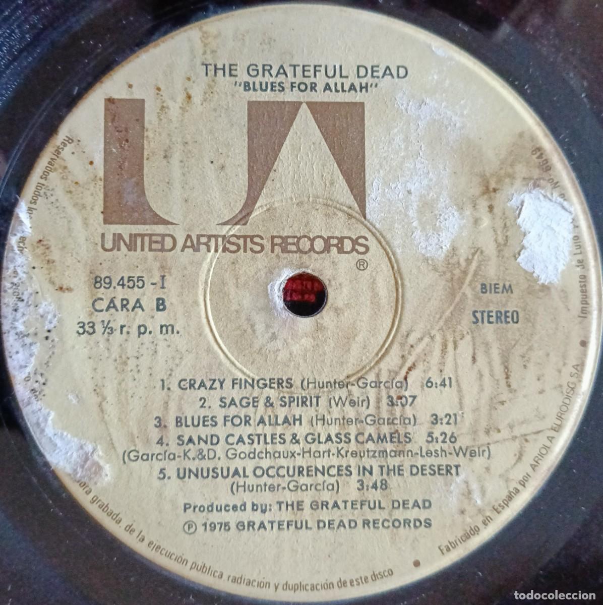 Discos de vinilo: GRATEFUL DEAD ** Blues For Allah ** VINILO LP 1975 - Foto 4