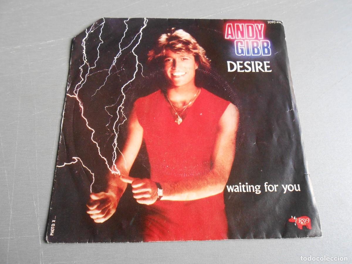 Discos de vinilo: ANDY GIBB, SG, DESIRE + 1, A&Ntilde;O 1980, RSO 2090 418, MADE IN FRANCE