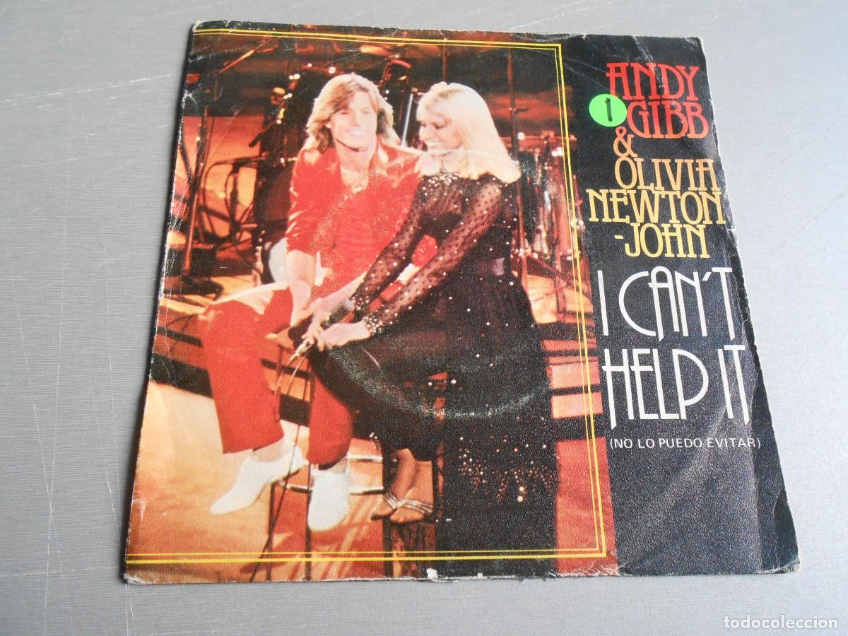 Discos de vinilo: ANDY GIBB & OLIVIA NEWTON JOHN, SG, I CAN&acute;T HELP IT + 1, A&Ntilde;O 1980, RSO 20 90 438
