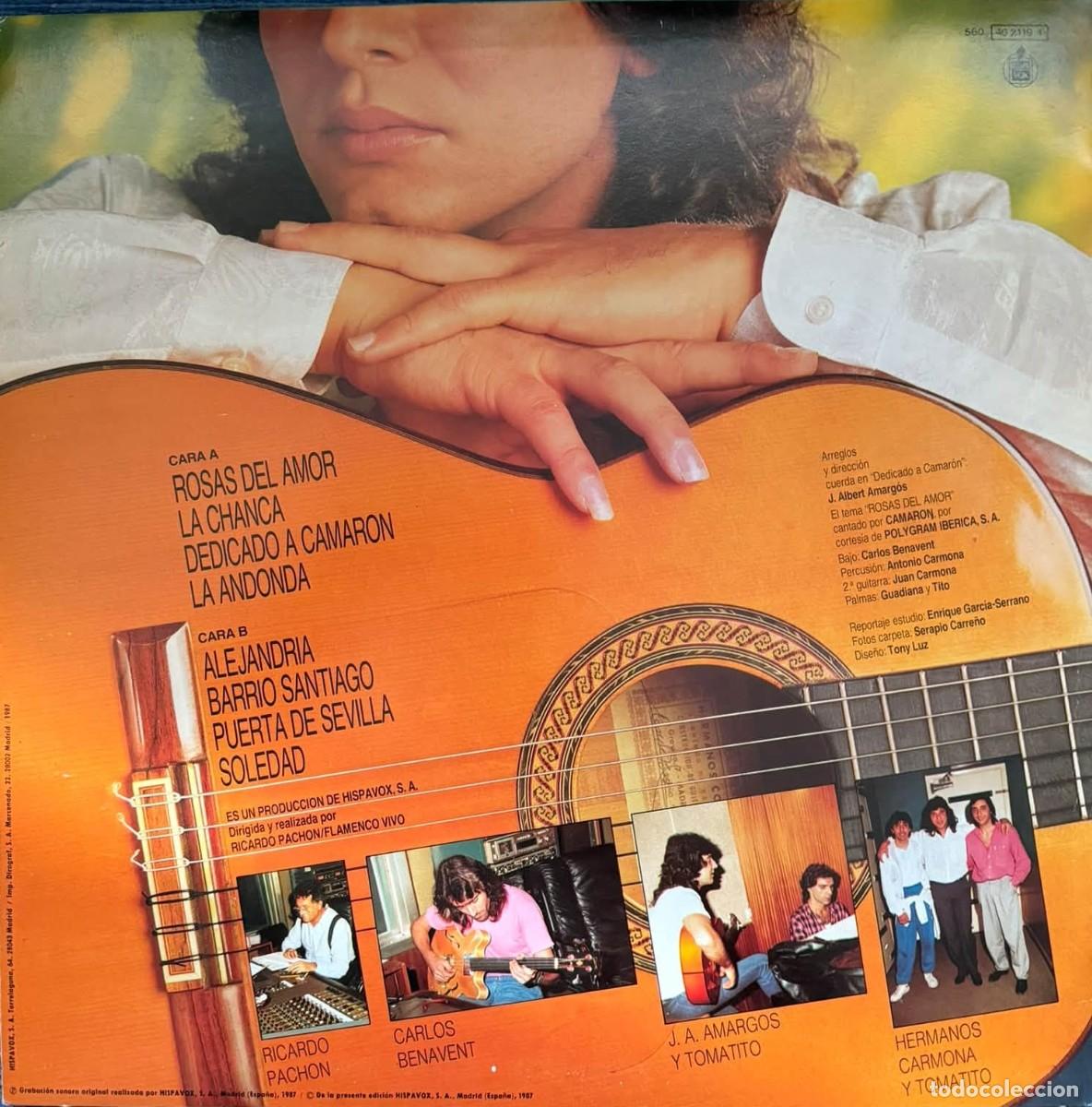 Discos de vinilo: TOMATITO - ROSAS DEL MAR - Foto 2