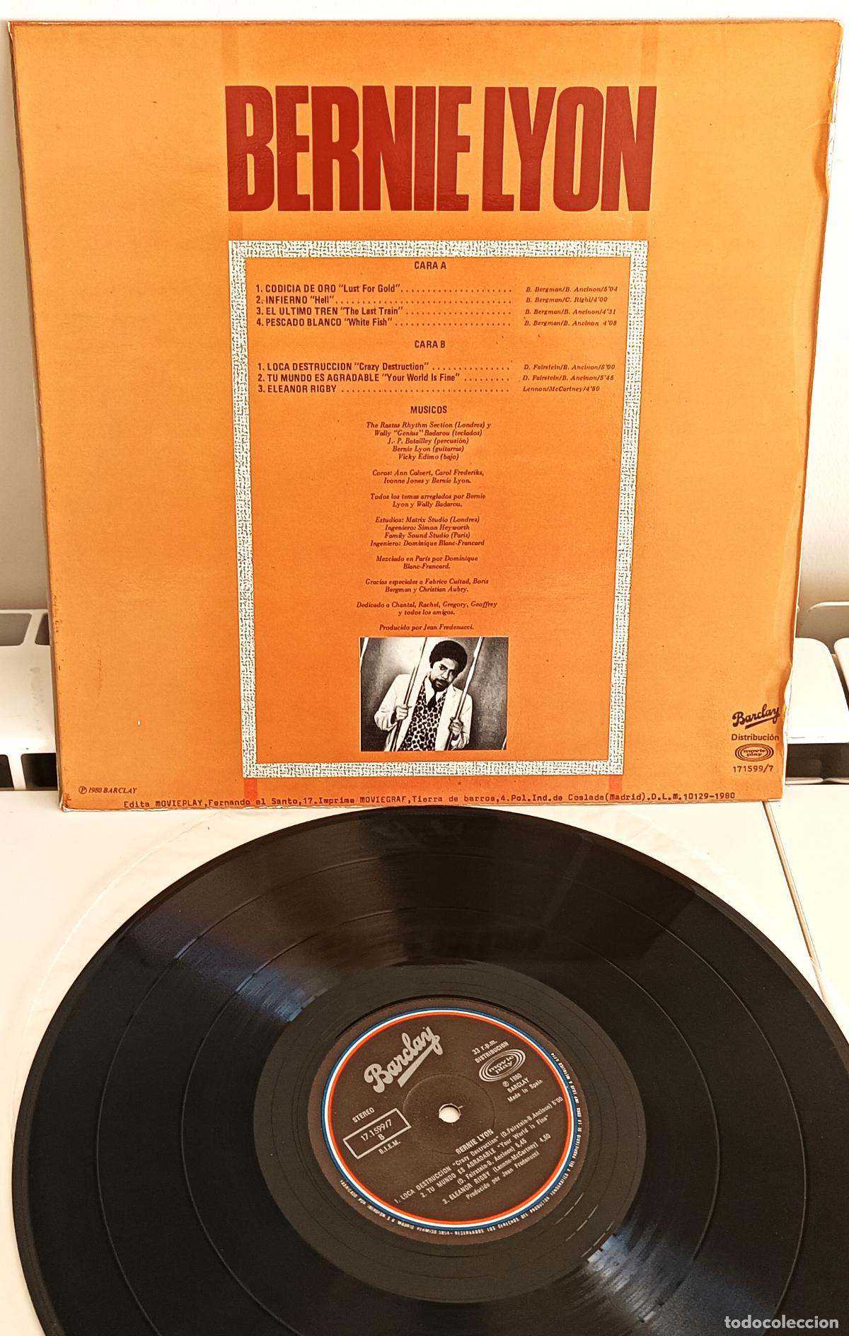 Discos de vinilo: BERNIE LYON - BARCLAY - 1980 - Foto 2