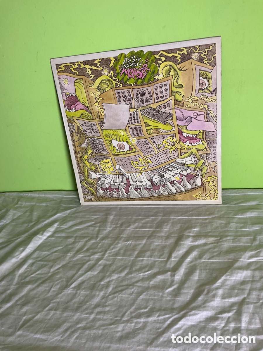 Discos de vinilo: Herbie Hancock &ndash; Monster &ndash; LP Vinilo CBS 1980 &ndash; Edici&oacute;n Espa&ntilde;ola