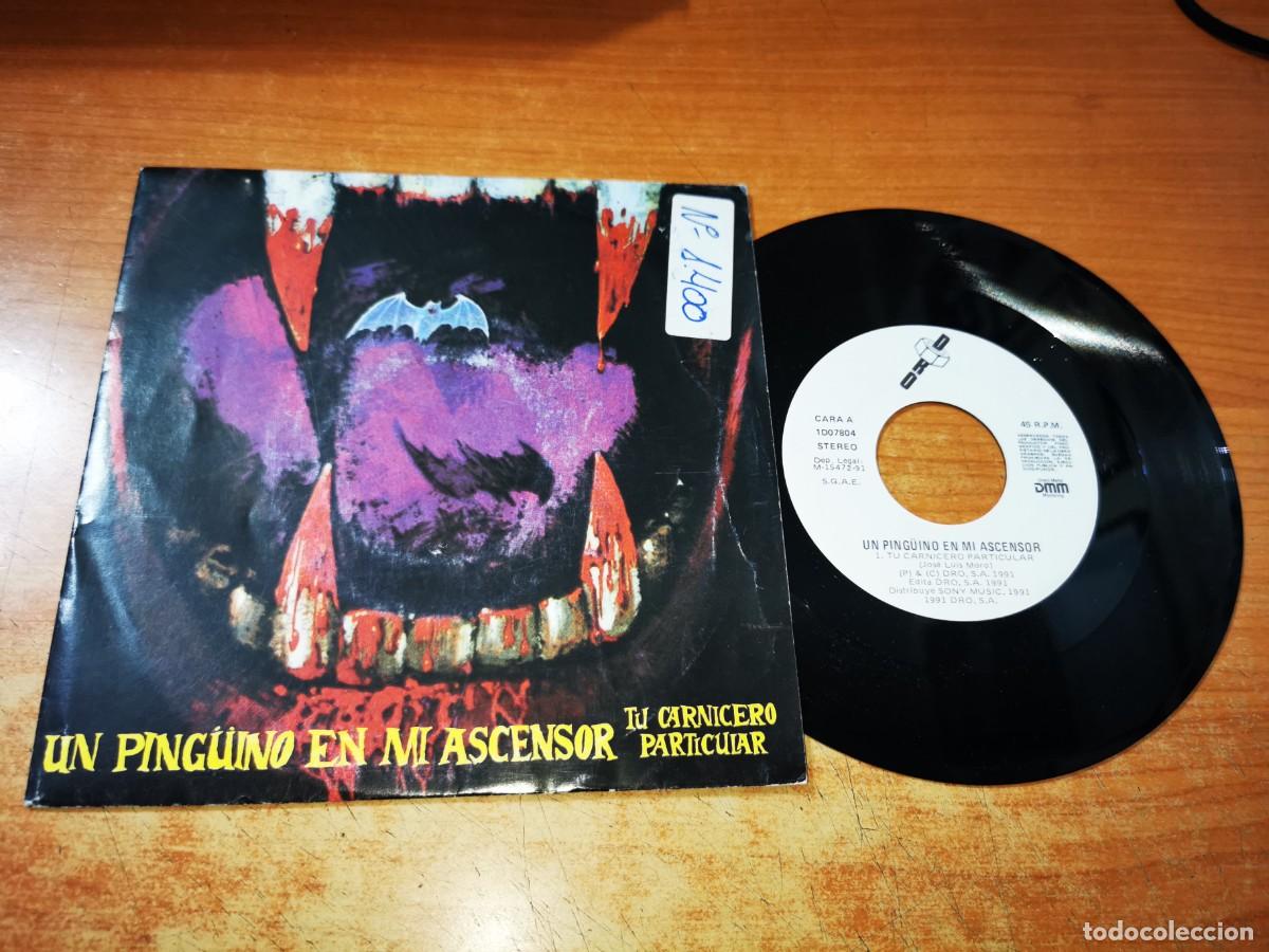 Discos de vinilo: UN PINGUINO EN MI ASCENSOR Tu carnicero particular SINGLE VINILO DEL A&Ntilde;O 1991 CONTIENE 2 TEMAS