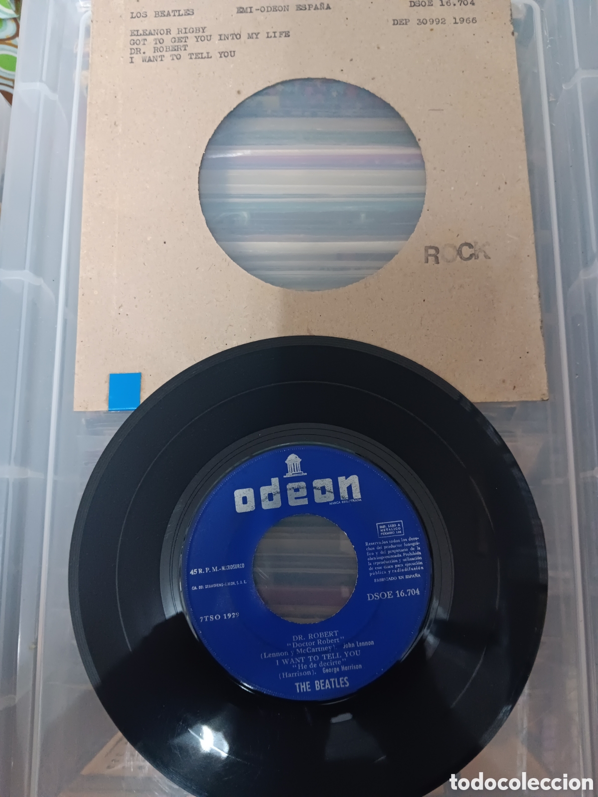 Discos de vinilo: BEATLES SINGLE EP EMI ODEON ESPA&Ntilde;A ARCHIVO ROCK