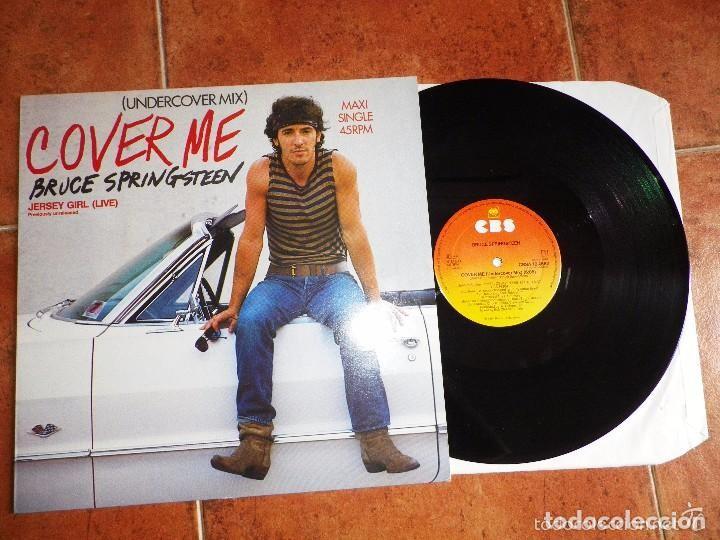 Discos de vinilo: BRUCE SPRINGSTEEN Cover me MAXI SINGLE VINILO HECHO EN HOLANDA DEL A&Ntilde;O 1984 CONTIENE 3 TEMAS