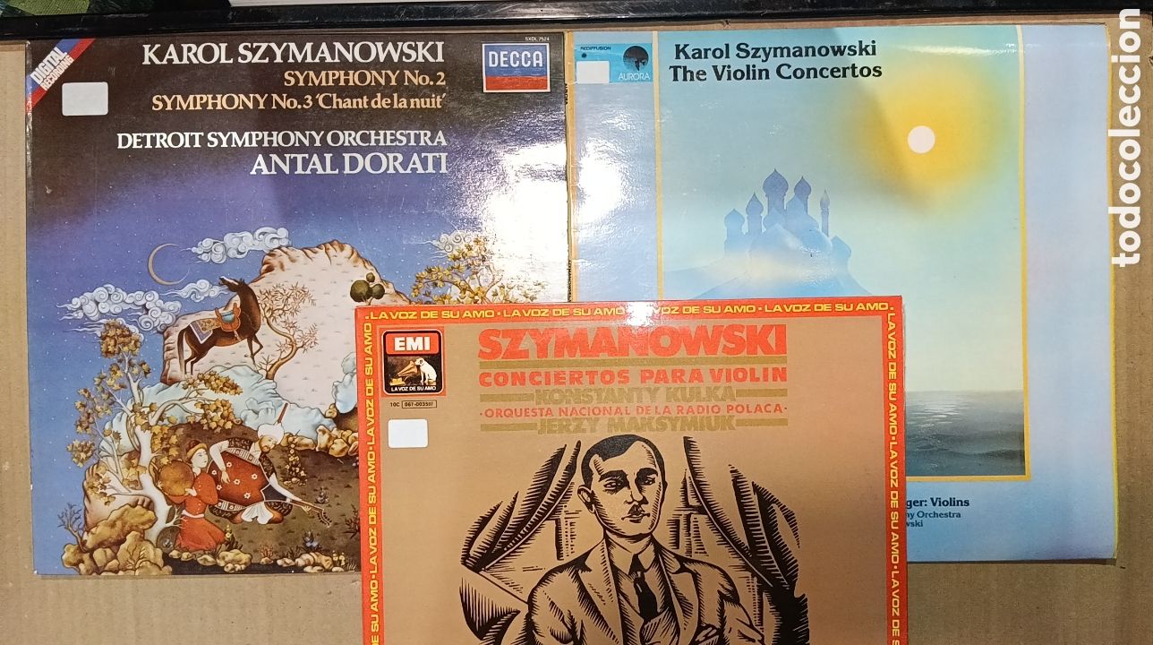 Discos de vinilo: SZYMANOWSKI LOTE 3 DISCOS - Foto 1