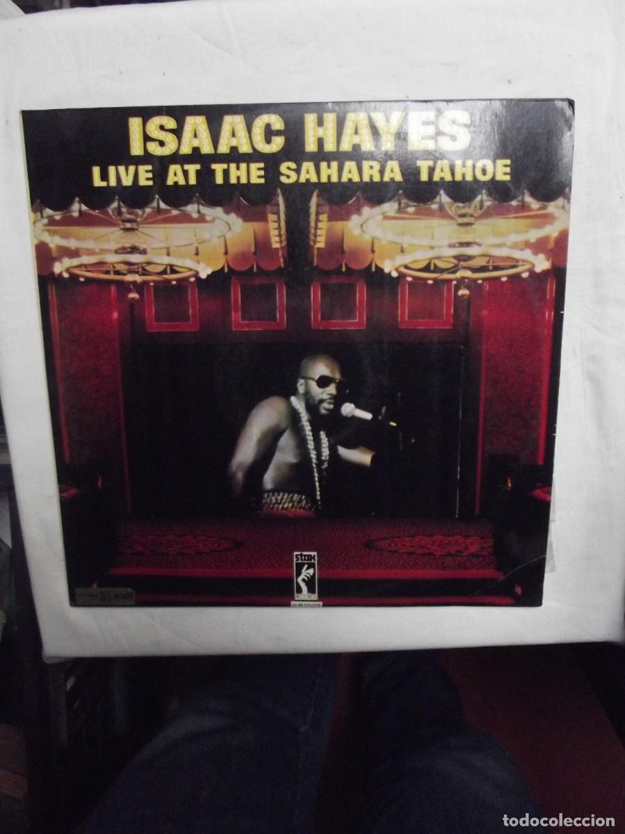 Discos de vinilo: LP ISAAC HAYES LIVE AT THE SAHARA TAHOE DOBLE LP ( NO PUEDO PROBARLO )