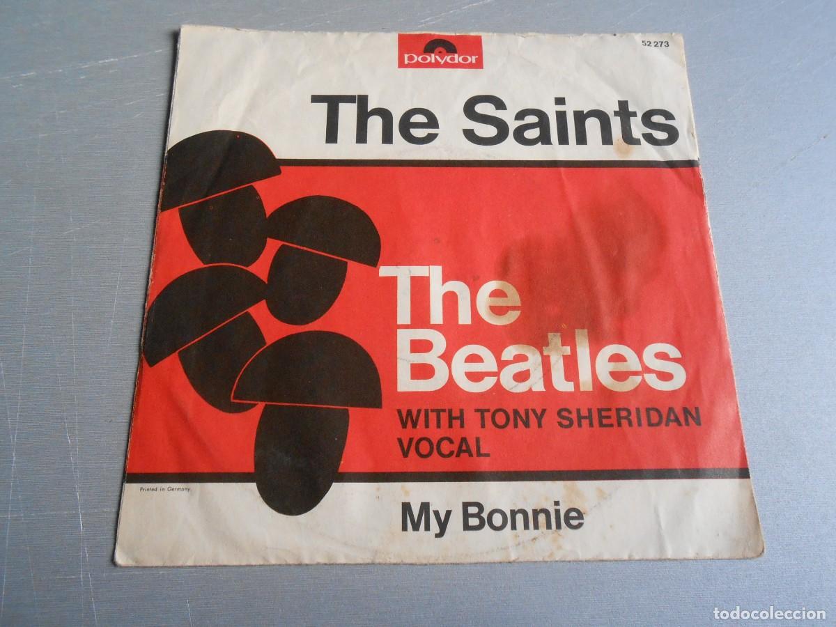 Discos de vinilo: THE BEATLES with TONY SHERIDAN VOCAL, SG, MY BONNIE + 1, A&Ntilde;O 1964, POLYDOR 52.273 MADE IN GERMANY