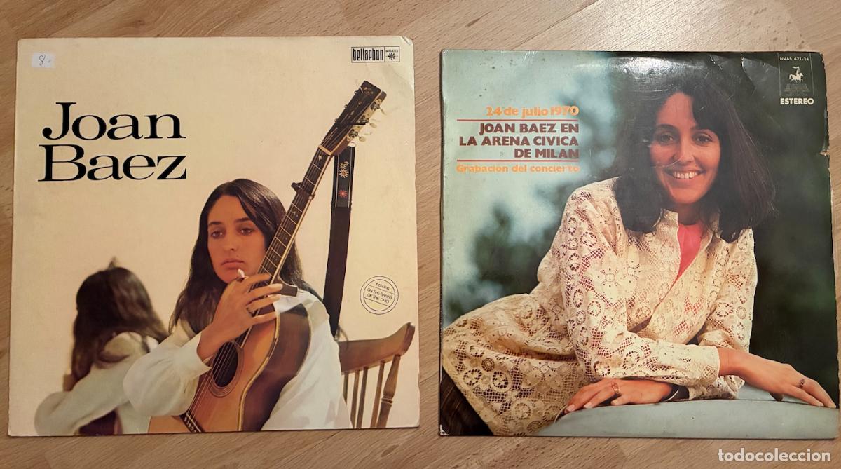 Discos de vinilo: Joan Baez. 2 LP. Live Milan y 1er disco (reedici&oacute;n). Muy buen estado. Ver fotos.