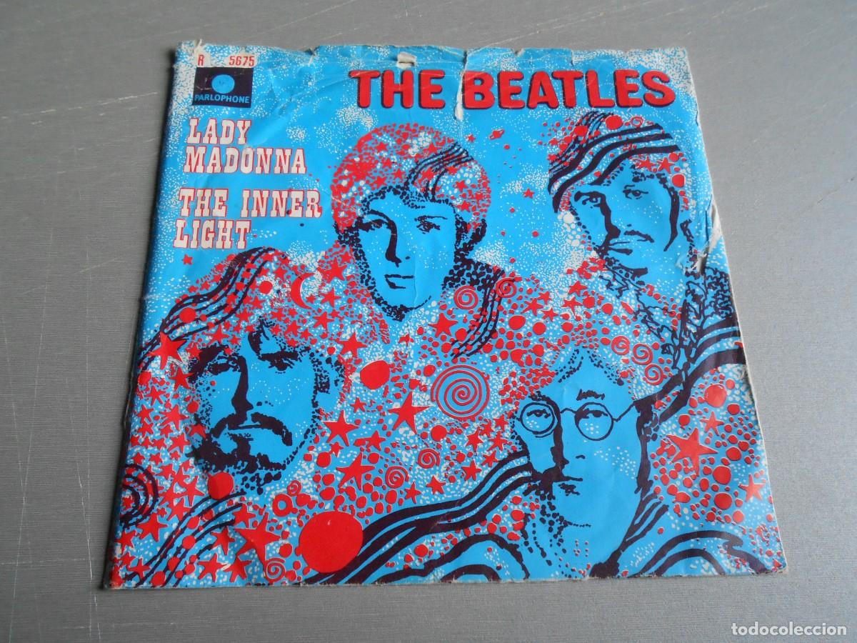 Discos de vinilo: BEATLES, THE, SG, LADY MADONNA + 1, A&Ntilde;O 1968, PARLOPHONE, R 5675 MADE IN HOLLAND