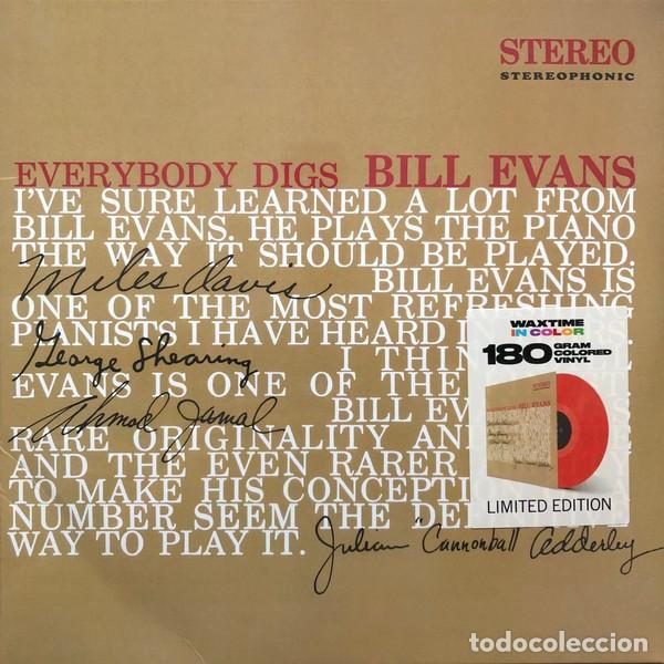 Discos de vinilo: Bill Evans * LP Vinilo 180g Color rojo vino * Everybody Digs Bill Evans * A estrenar