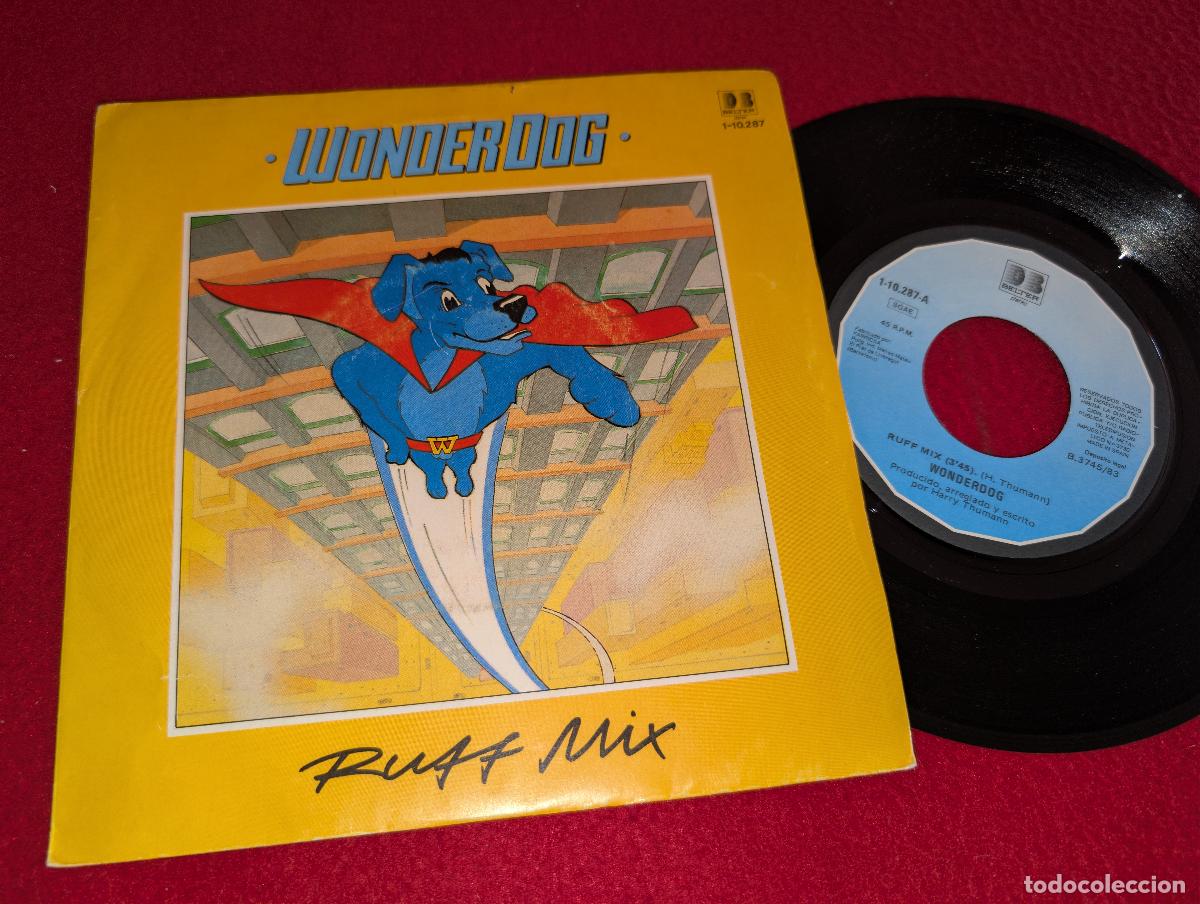 Discos de vinilo: WONDERDOG bso ost TV Ruff mix/Living on a farm 7'' SINGLE 1983 SPAIN Harry Thumann