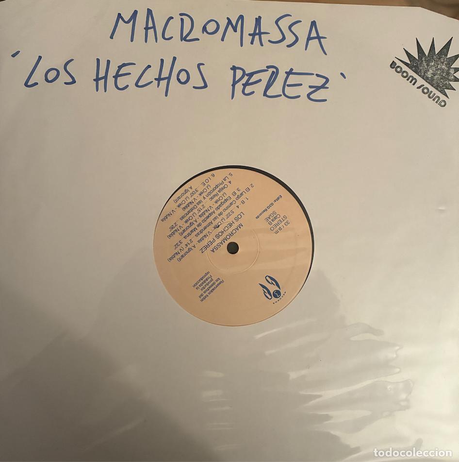 Discos de vinilo: Macromasa. LP. Los hechos P&eacute;rez. Sin portada. - Foto 1