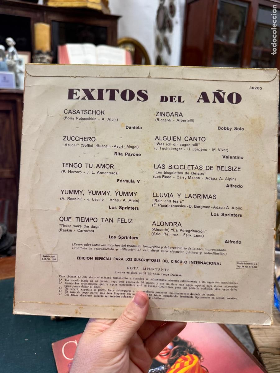 Discos de vinilo: LP EXITOS DEL A&Ntilde;O -- - Foto 2