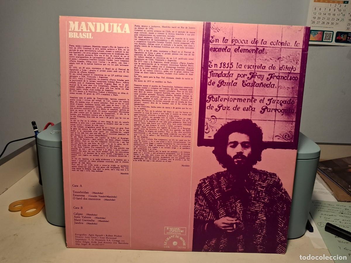 Discos de vinilo: LP MANDUKA : BRASIL ( NUEVO, SIN USO) - Foto 4
